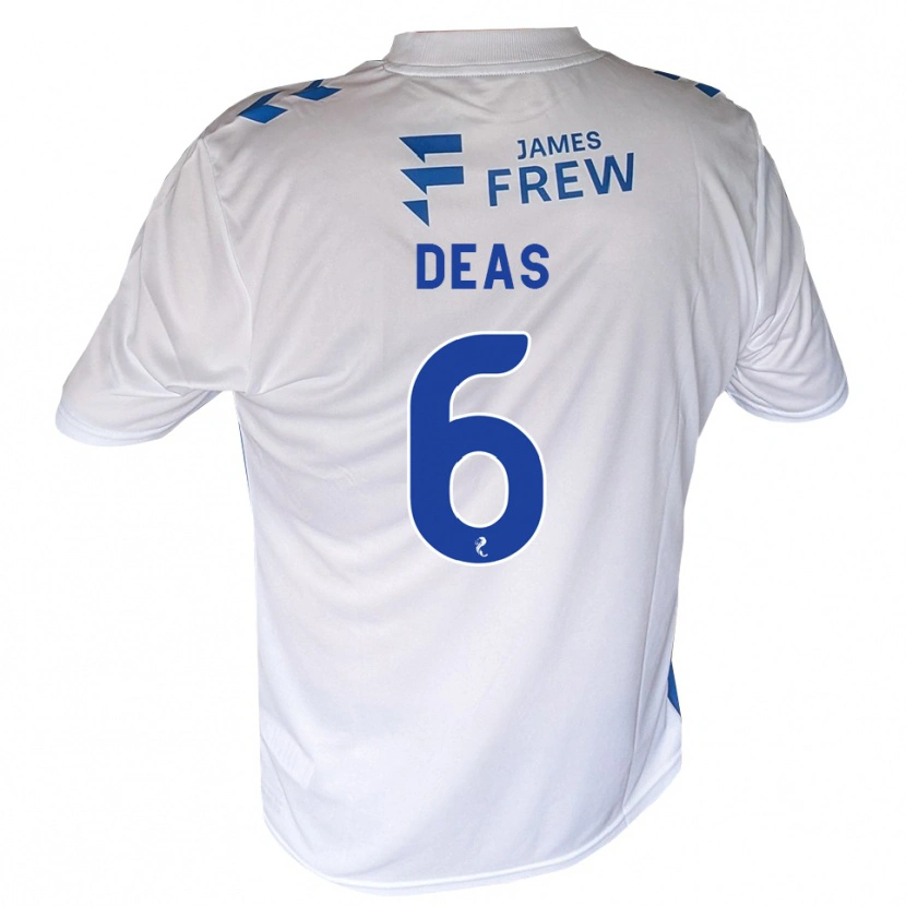 Danxen Homme Maillot Robbie Deas #6 Bleu Royal Blanc Tenues Domicile 2026/27 T-Shirt