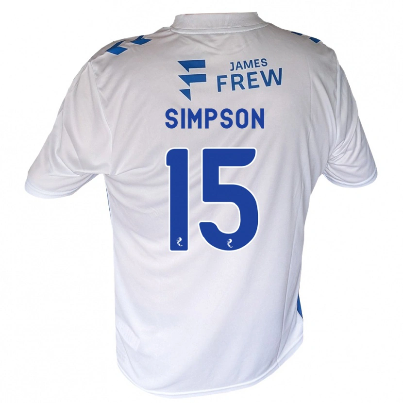Danxen Homme Maillot Noah Simpson #15 Bleu Royal Blanc Tenues Domicile 2026/27 T-Shirt