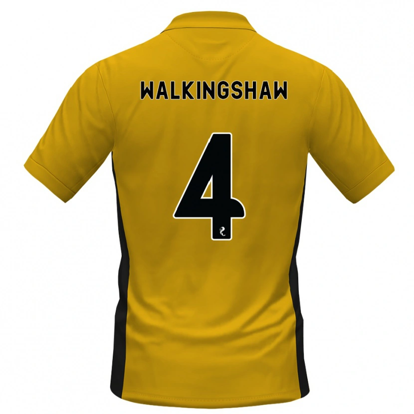 Danxen Homme Maillot Rachel Walkingshaw #4 Orange Noir Tenues Domicile 2026/27 T-Shirt