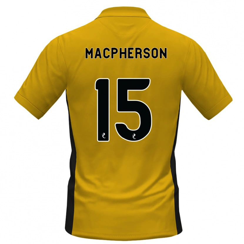 Danxen Homme Maillot Cammy Macpherson #15 Orange Noir Tenues Domicile 2026/27 T-Shirt