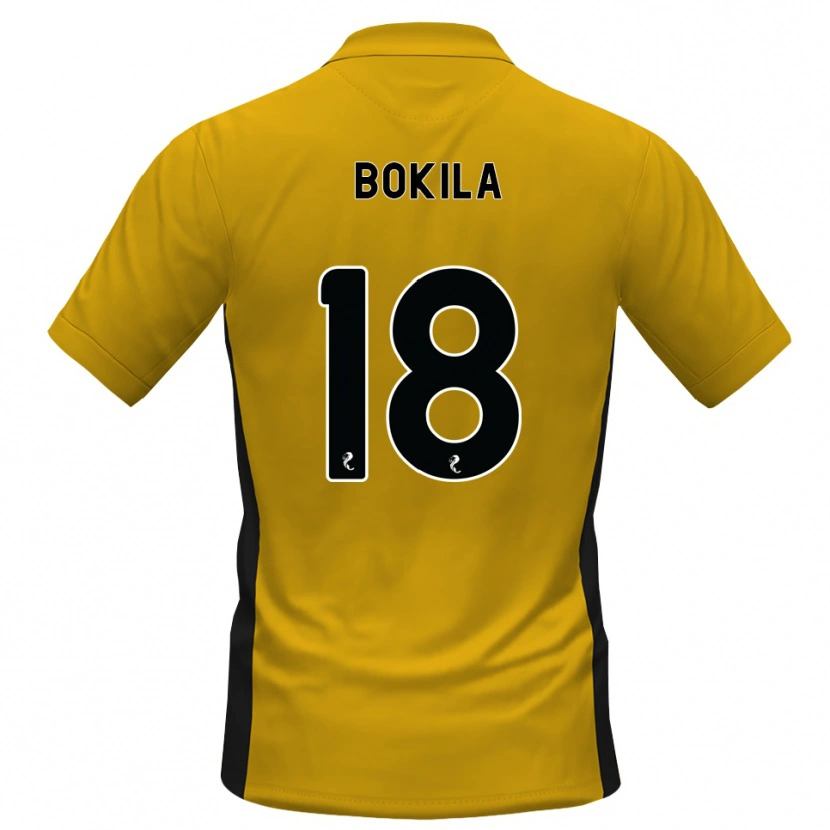 Danxen Homme Maillot Jeremy Bokila #18 Orange Noir Tenues Domicile 2026/27 T-Shirt