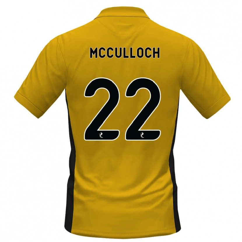 Danxen Homme Maillot Seren Mcculloch #22 Orange Noir Tenues Domicile 2026/27 T-Shirt