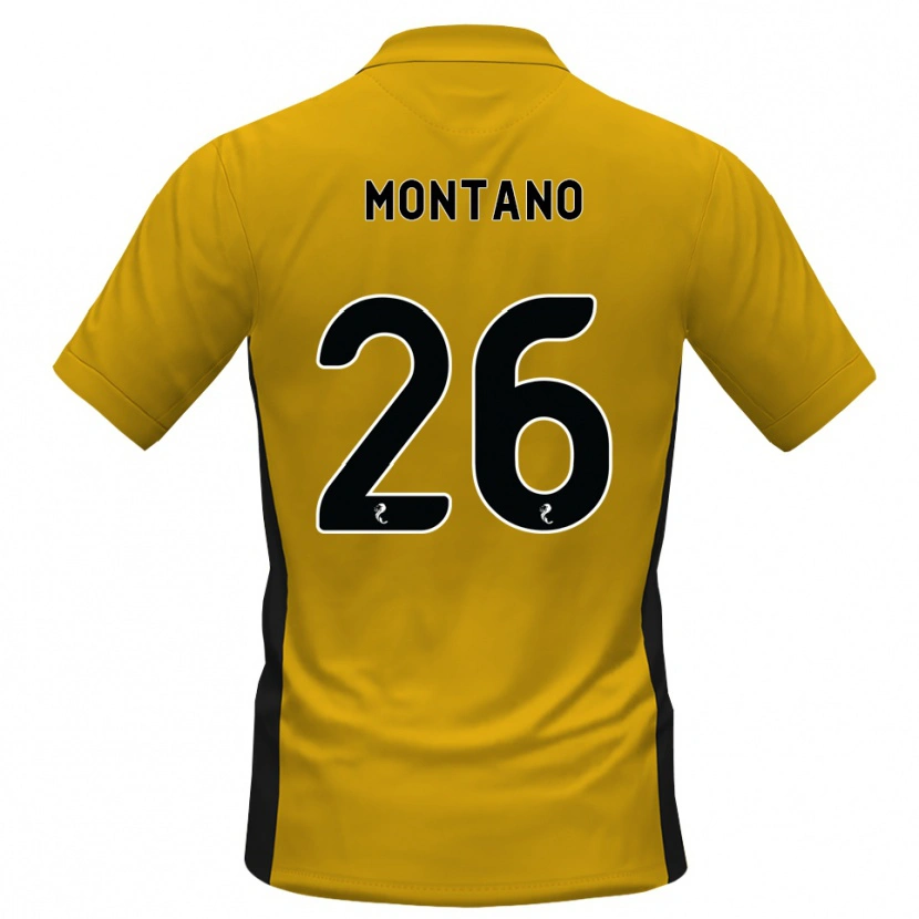 Danxen Homme Maillot Cristian Montano #26 Orange Noir Tenues Domicile 2026/27 T-Shirt