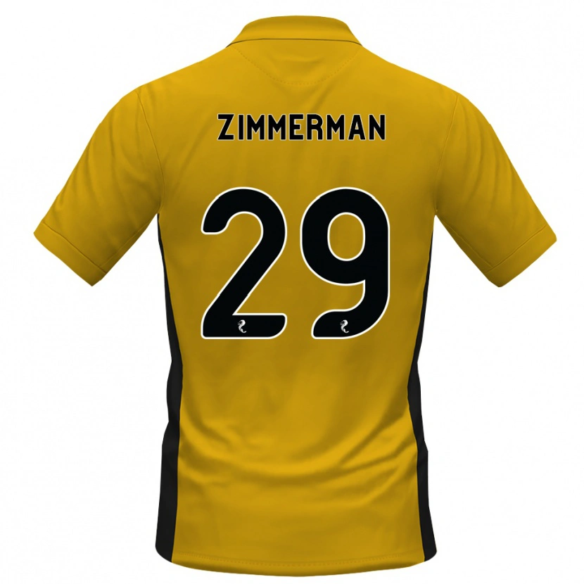 Danxen Homme Maillot Joshua Zimmerman #29 Orange Noir Tenues Domicile 2026/27 T-Shirt