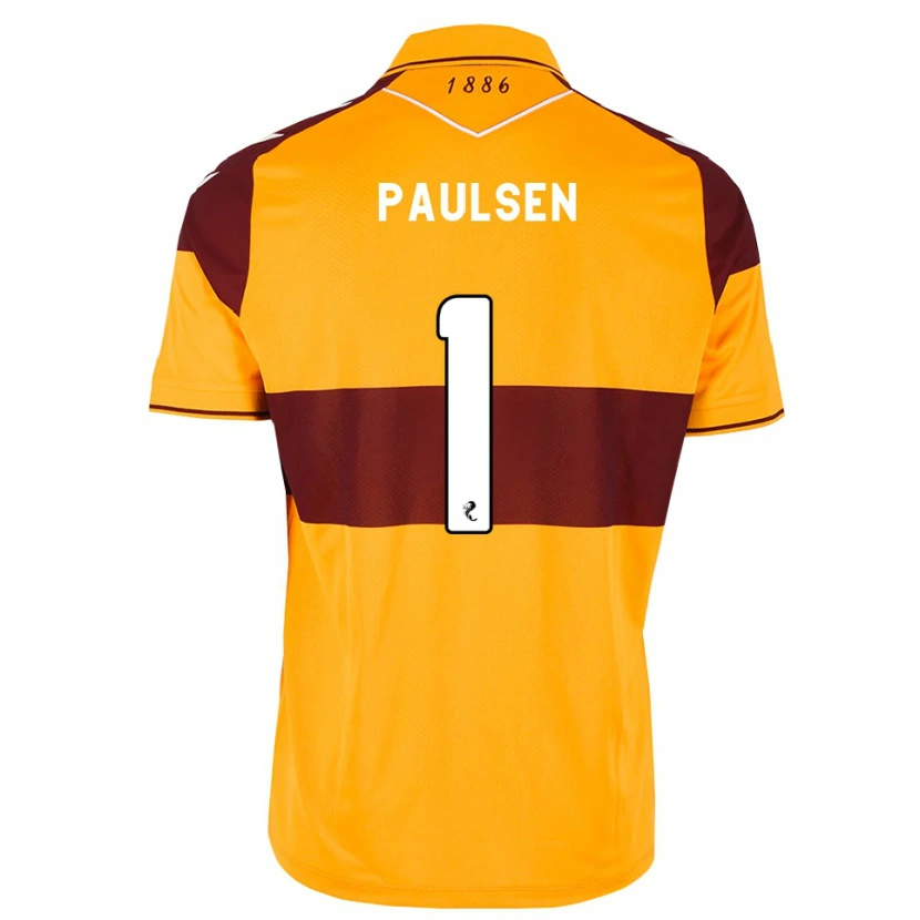 Danxen Homme Maillot Alex Paulsen #1 Marron Orange Tenues Domicile 2026/27 T-Shirt