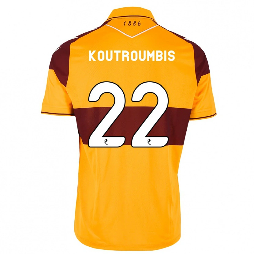 Danxen Homme Maillot John Koutroumbis #22 Marron Orange Tenues Domicile 2026/27 T-Shirt