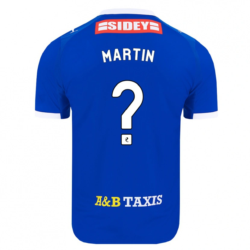 Danxen Homme Maillot Ethan Martin #0 Bleu Rouge Jaune Tenues Domicile 2026/27 T-Shirt