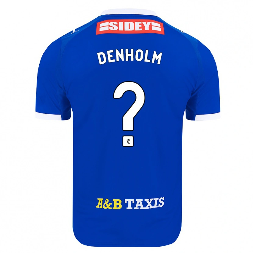 Danxen Homme Maillot Ben Denholm #0 Bleu Rouge Jaune Tenues Domicile 2026/27 T-Shirt