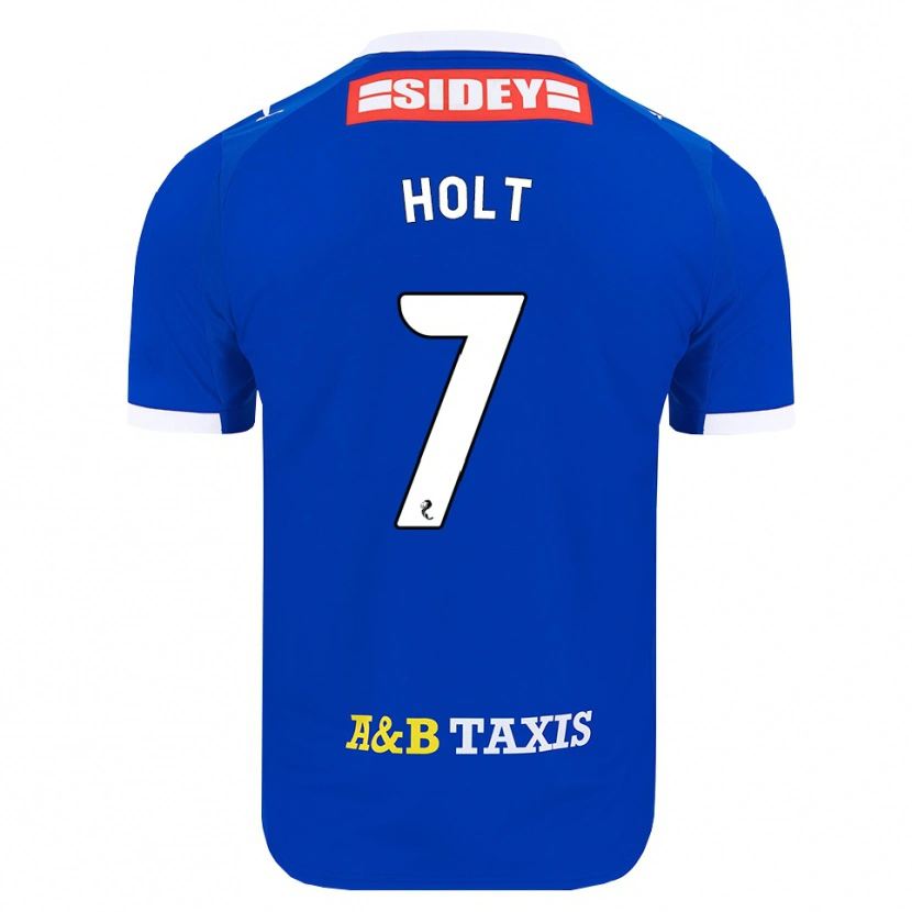 Danxen Homme Maillot Jason Holt #7 Bleu Rouge Jaune Tenues Domicile 2026/27 T-Shirt