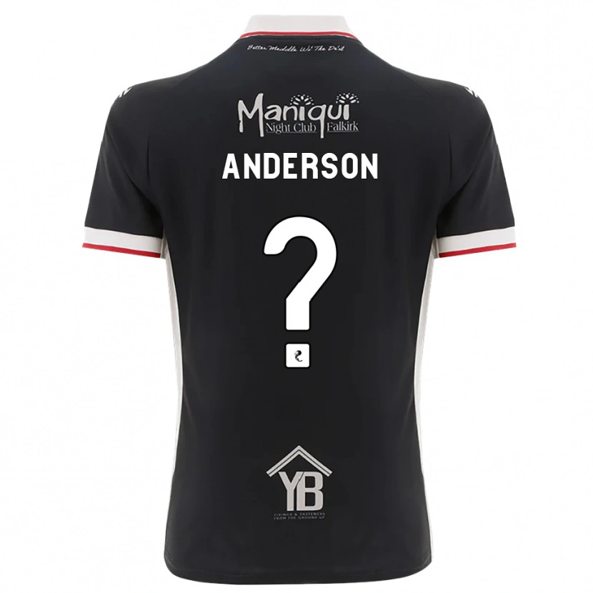 Danxen Homme Maillot Brogan Anderson #0 Noir Blanc Rouge Tenues Domicile 2026/27 T-Shirt