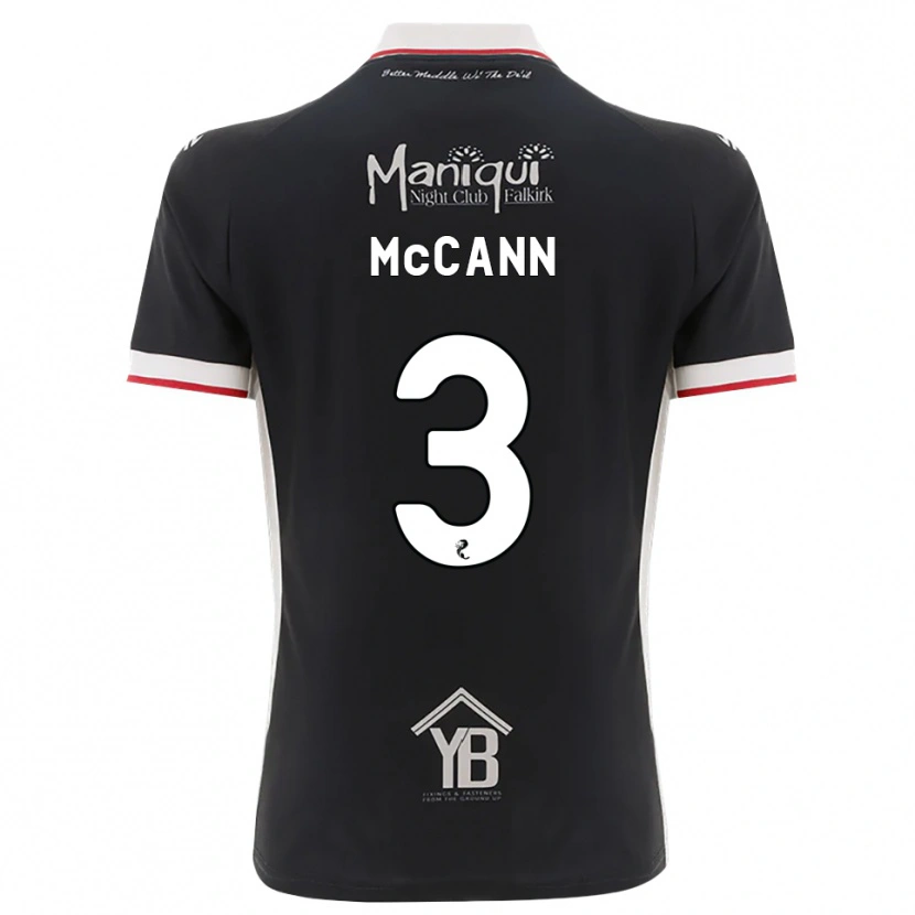 Danxen Homme Maillot Leon Mccann #3 Noir Blanc Rouge Tenues Domicile 2026/27 T-Shirt