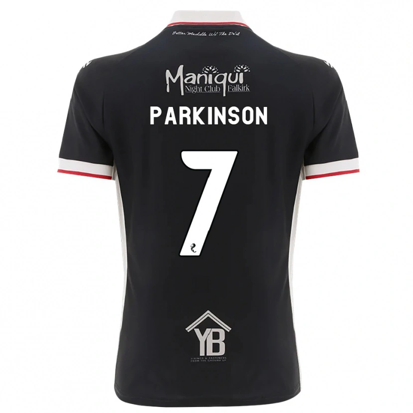 Danxen Homme Maillot Ben Parkinson #7 Noir Blanc Rouge Tenues Domicile 2026/27 T-Shirt