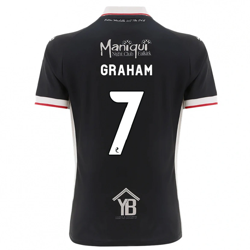 Danxen Homme Maillot Brian Graham #7 Noir Blanc Rouge Tenues Domicile 2026/27 T-Shirt
