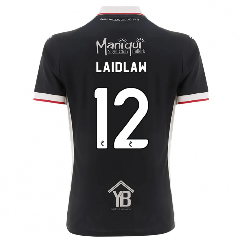Danxen Homme Maillot Ethan Laidlaw #12 Noir Blanc Rouge Tenues Domicile 2026/27 T-Shirt