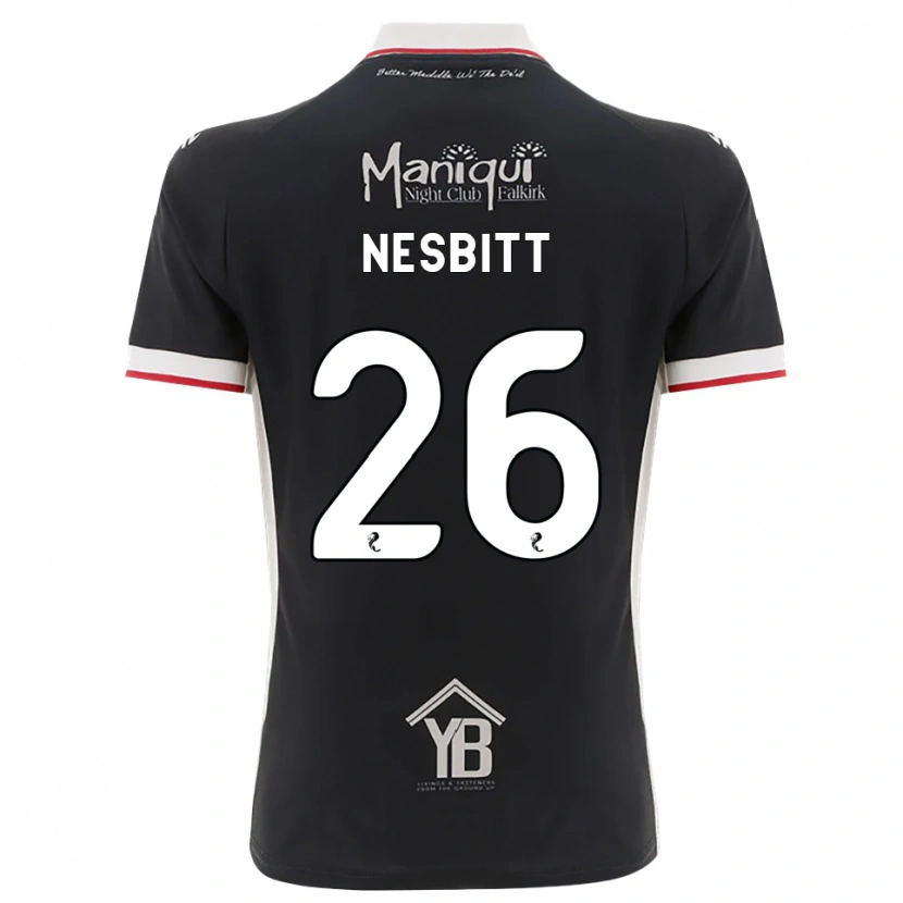 Danxen Homme Maillot Aidan Nesbitt #26 Noir Blanc Rouge Tenues Domicile 2026/27 T-Shirt
