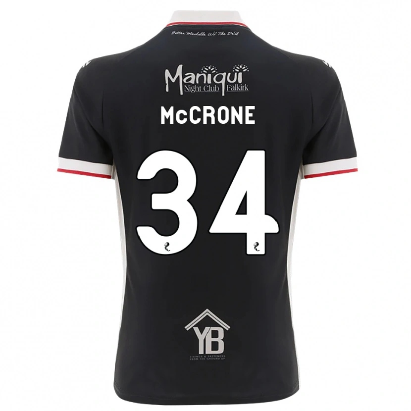 Danxen Homme Maillot Caelan Mccrone #34 Noir Blanc Rouge Tenues Domicile 2026/27 T-Shirt