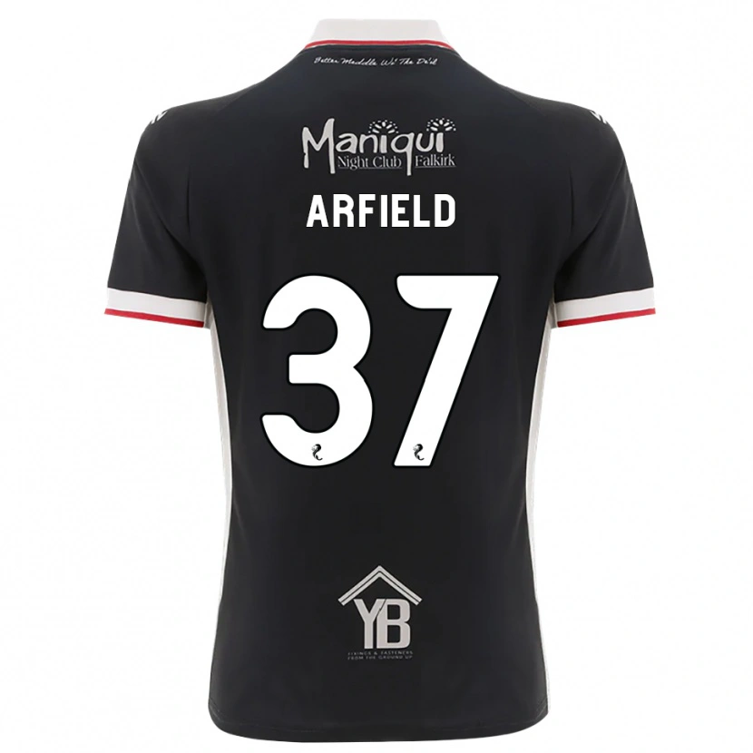 Danxen Homme Maillot Scott Arfield #37 Noir Blanc Rouge Tenues Domicile 2026/27 T-Shirt