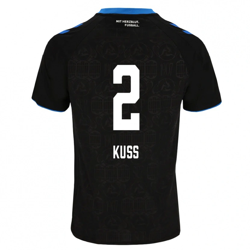 Danxen Homme Maillot Damian Kuss #2 Noir Blanc Rouge Tenues Domicile 2026/27 T-Shirt