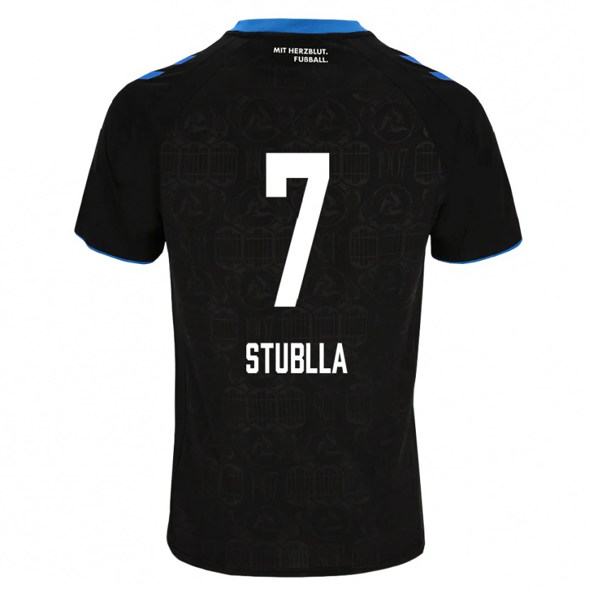 Danxen Homme Maillot Shkrep Stublla #7 Noir Blanc Rouge Tenues Domicile 2026/27 T-Shirt