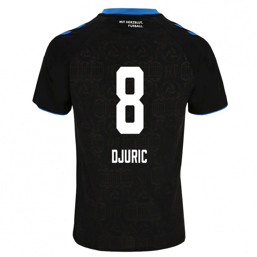 Danxen Homme Maillot Luka Duric #8 Noir Blanc Rouge Tenues Domicile 2026/27 T-Shirt