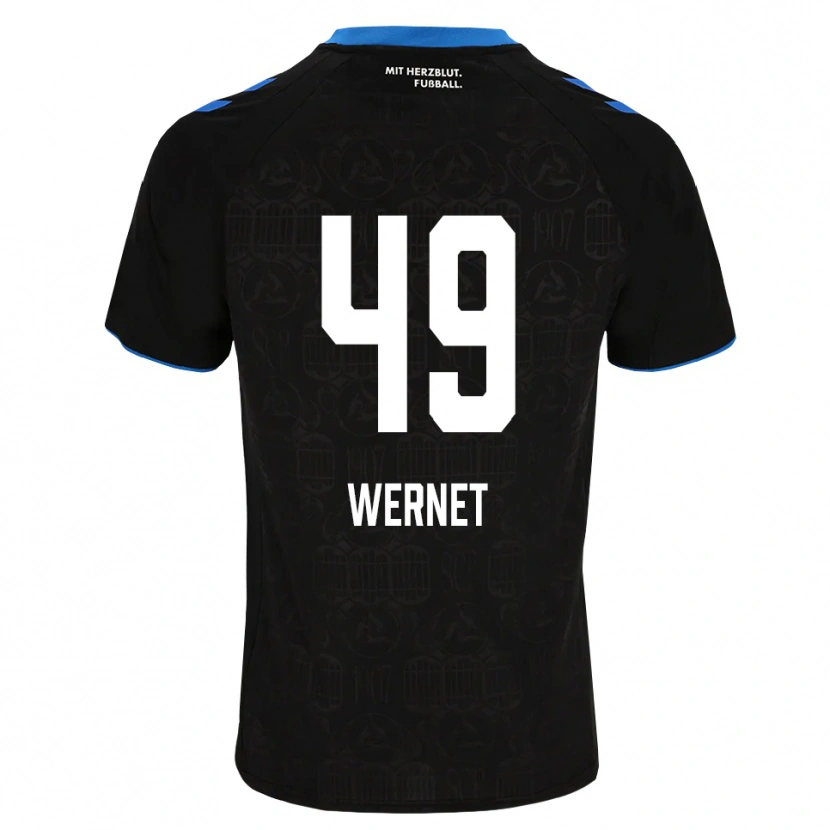 Danxen Homme Maillot Vigo Wernet #49 Noir Blanc Rouge Tenues Domicile 2026/27 T-Shirt