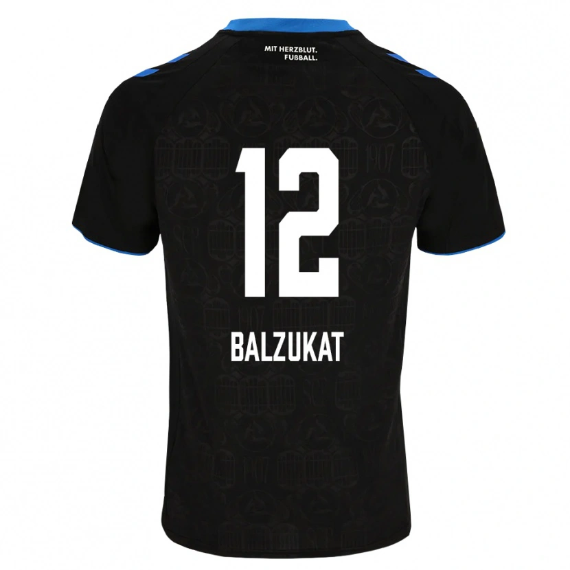 Danxen Homme Maillot Jens Balzukat #12 Noir Blanc Rouge Tenues Domicile 2026/27 T-Shirt