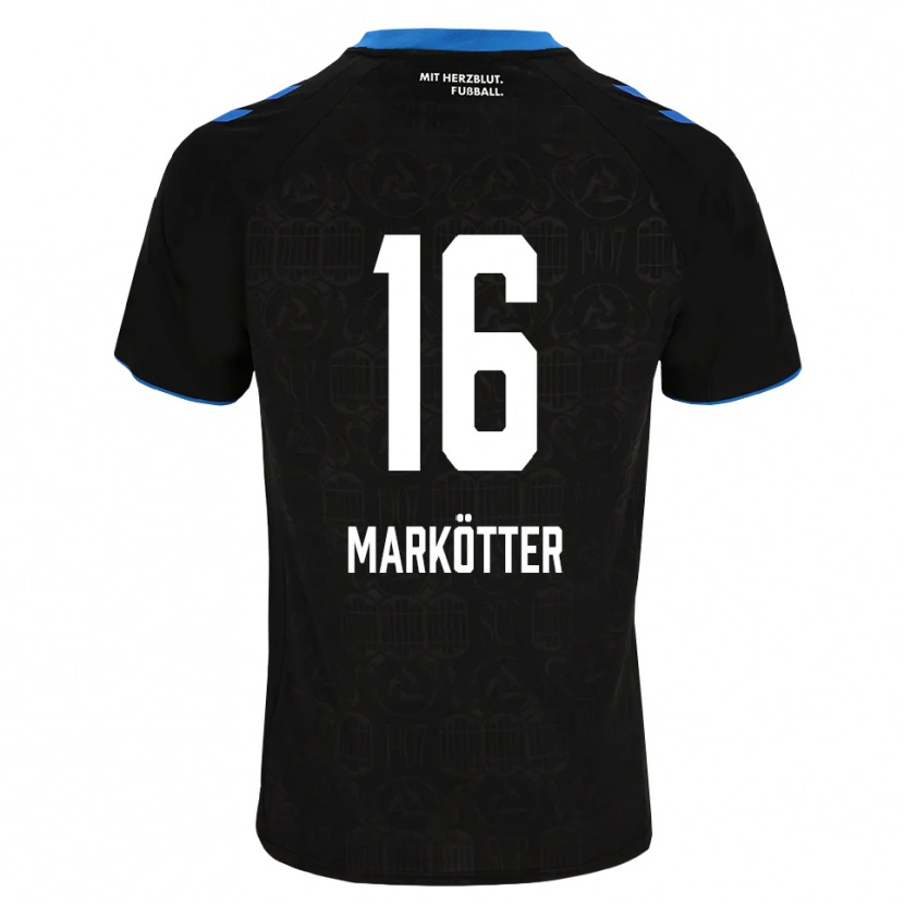 Danxen Homme Maillot Jonah Markötter #16 Noir Blanc Rouge Tenues Domicile 2026/27 T-Shirt