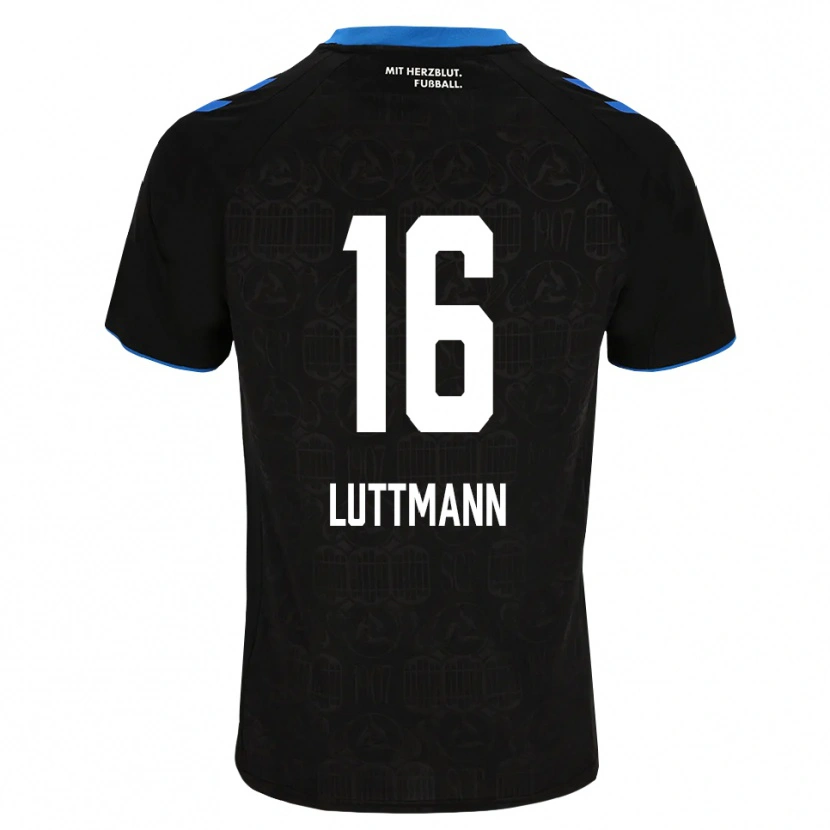 Danxen Homme Maillot Magnus Luttmann #16 Noir Blanc Rouge Tenues Domicile 2026/27 T-Shirt