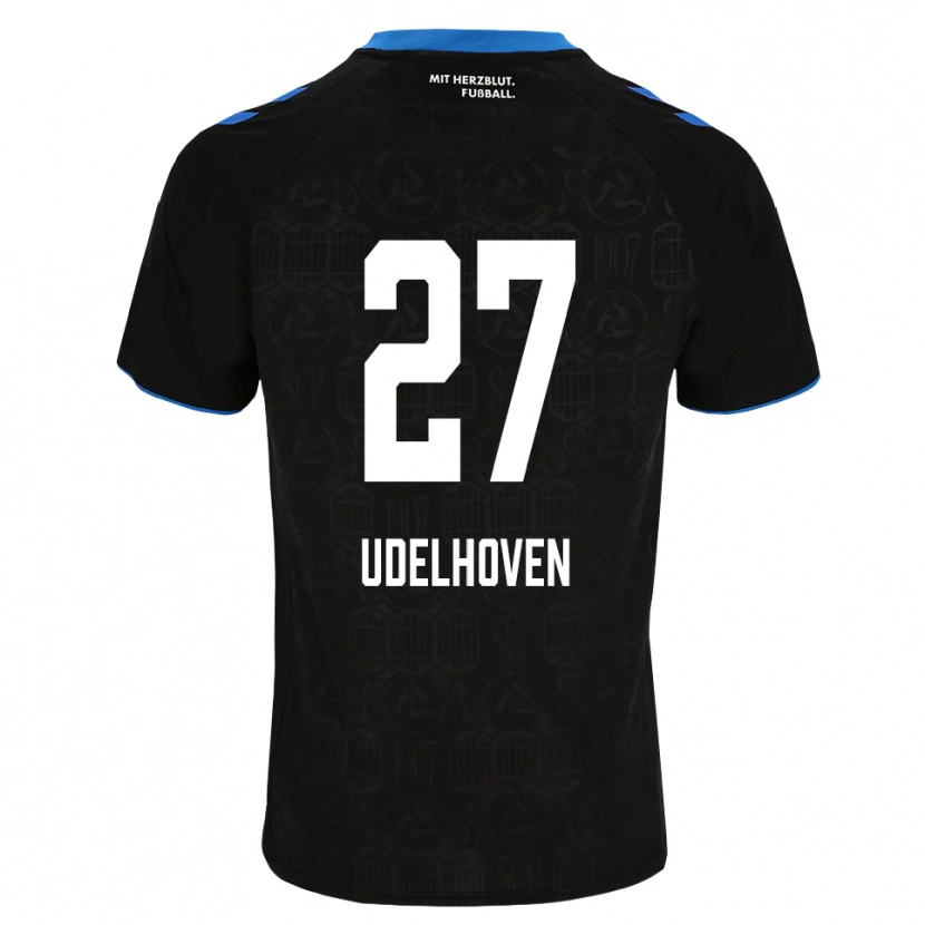Danxen Homme Maillot Joel Udelhoven #27 Noir Blanc Rouge Tenues Domicile 2026/27 T-Shirt