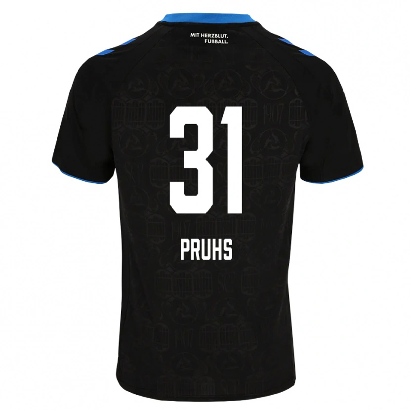 Danxen Homme Maillot Florian Pruhs #31 Noir Blanc Rouge Tenues Domicile 2026/27 T-Shirt