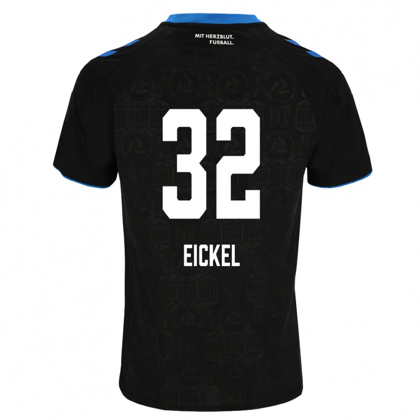 Danxen Homme Maillot Lasse Eickel #32 Noir Blanc Rouge Tenues Domicile 2026/27 T-Shirt