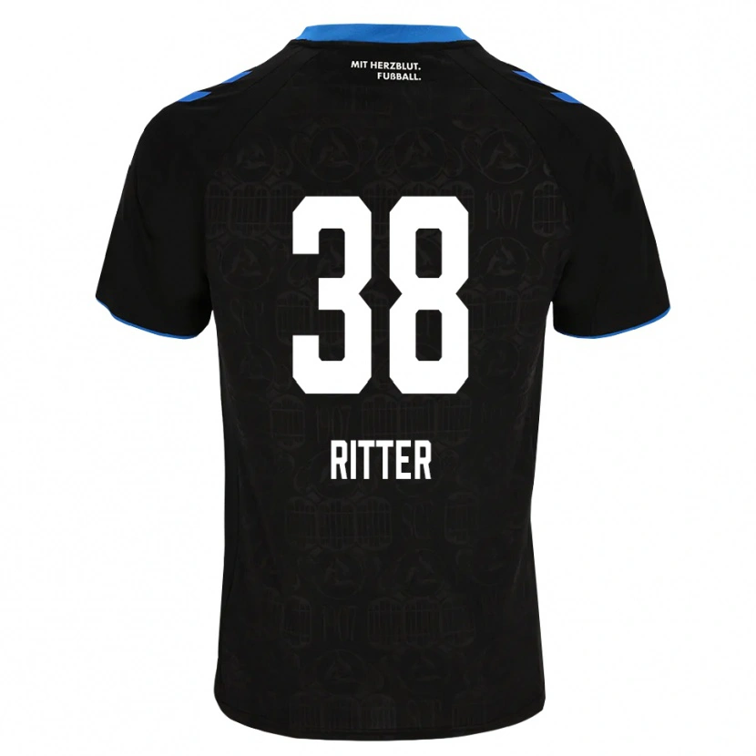 Danxen Homme Maillot Max Ritter #38 Noir Blanc Rouge Tenues Domicile 2026/27 T-Shirt