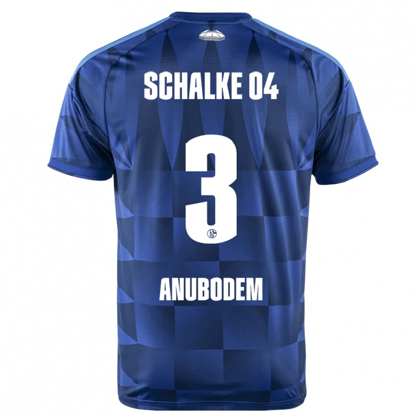 Danxen Homme Maillot Ngufor Anubodem #3 Bleu Foncé Jaune Blanc Tenues Domicile 2026/27 T-Shirt