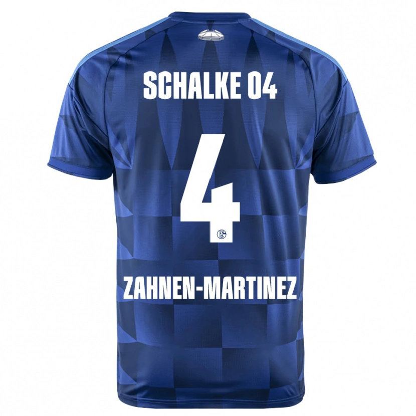 Danxen Homme Maillot Pablo Zahnen-Martinez #4 Bleu Foncé Jaune Blanc Tenues Domicile 2026/27 T-Shirt