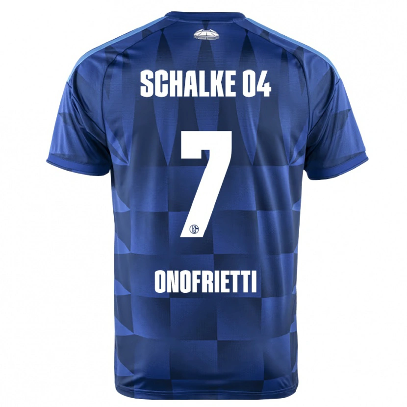 Danxen Homme Maillot Vincenzo Onofrietti #7 Bleu Foncé Jaune Blanc Tenues Domicile 2026/27 T-Shirt