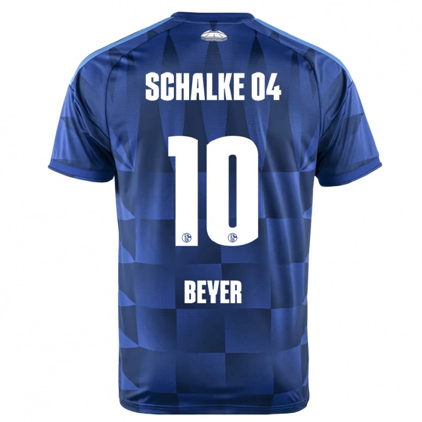 Danxen Homme Maillot Pia Beyer #10 Bleu Foncé Jaune Blanc Tenues Domicile 2026/27 T-Shirt
