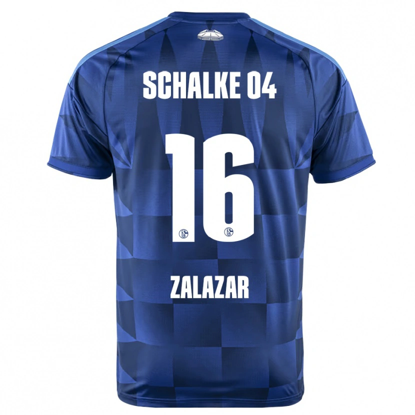 Danxen Homme Maillot Mauro Zalazar #16 Bleu Foncé Jaune Blanc Tenues Domicile 2026/27 T-Shirt