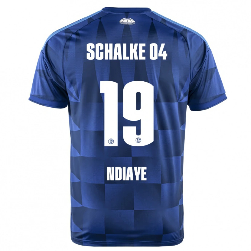 Danxen Homme Maillot Jean-Paul Ndiaye #19 Bleu Foncé Jaune Blanc Tenues Domicile 2026/27 T-Shirt