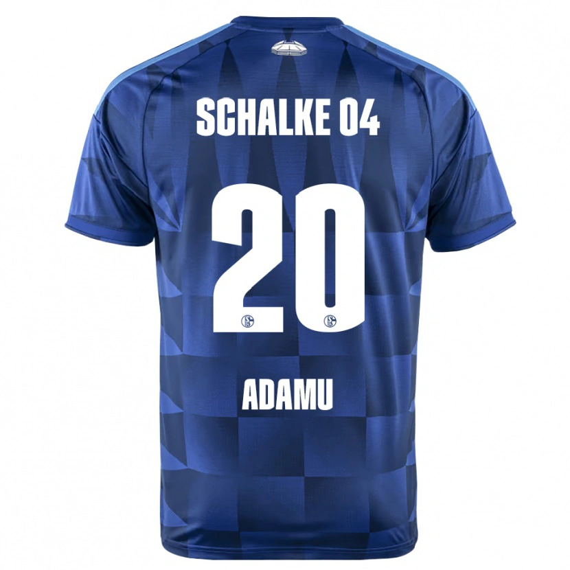 Danxen Homme Maillot Junior Adamu #20 Bleu Foncé Jaune Blanc Tenues Domicile 2026/27 T-Shirt