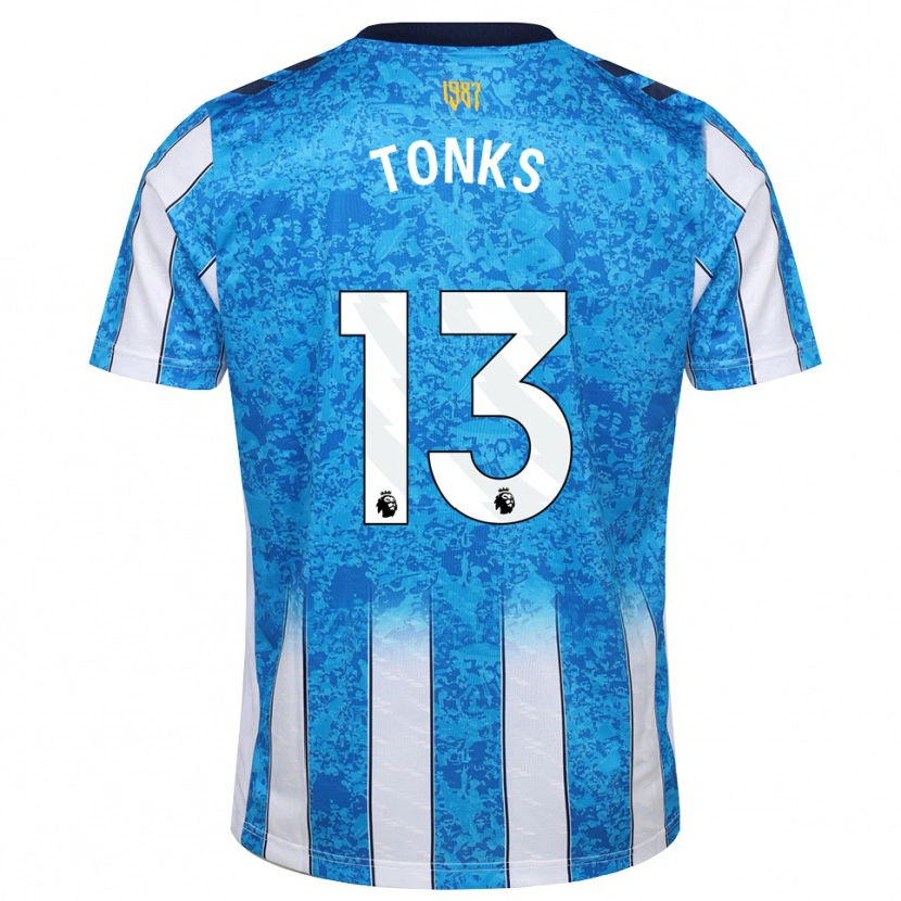 Danxen Homme Maillot Harrison Tonks #13 Blanc Bleu Orange Tenues Domicile 2026/27 T-Shirt