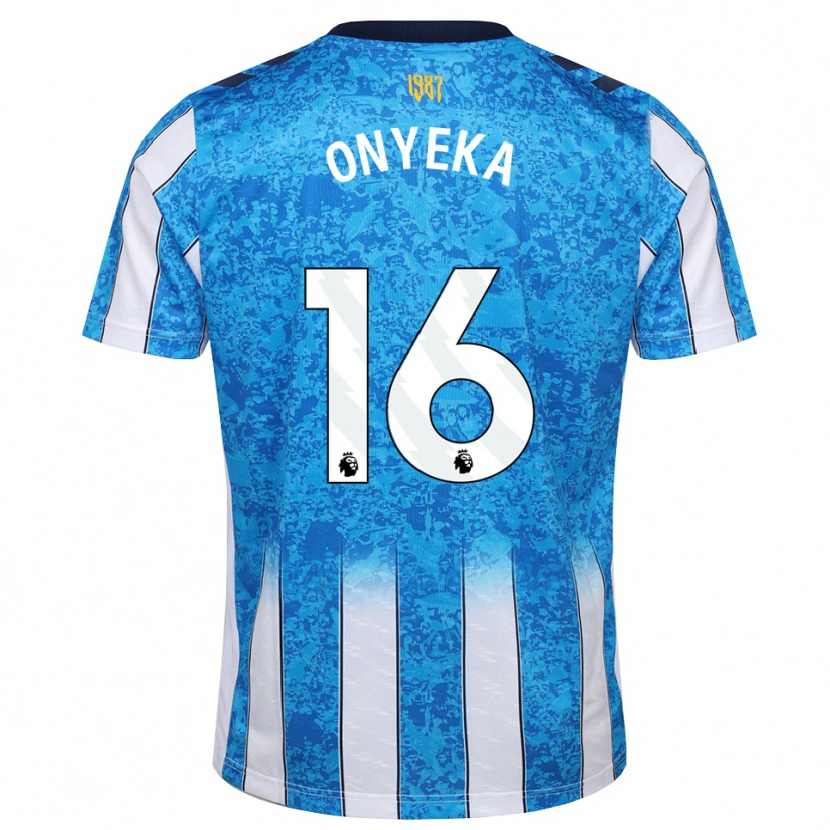 Danxen Homme Maillot Frank Onyeka #16 Blanc Bleu Orange Tenues Domicile 2026/27 T-Shirt