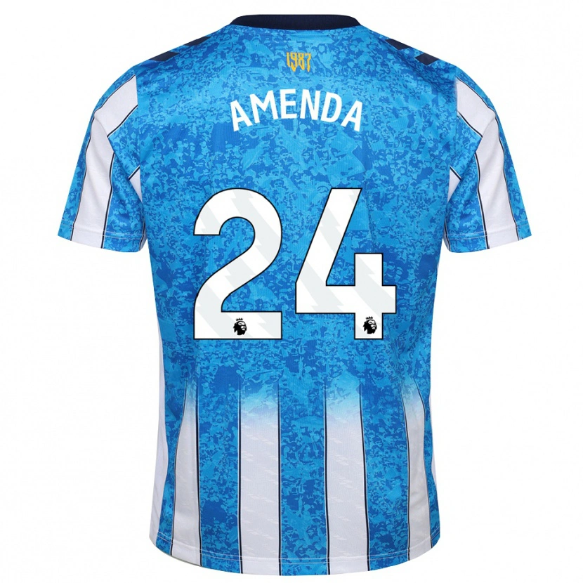 Danxen Homme Maillot Aurèle Amenda #24 Blanc Bleu Orange Tenues Domicile 2026/27 T-Shirt