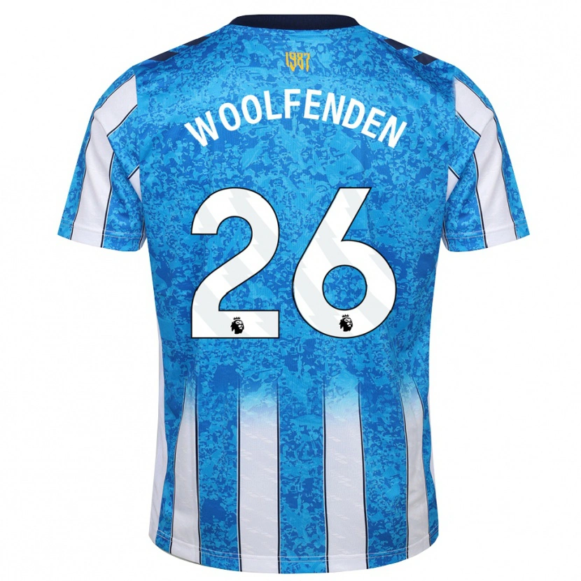 Danxen Homme Maillot Luke Woolfenden #26 Blanc Bleu Orange Tenues Domicile 2026/27 T-Shirt