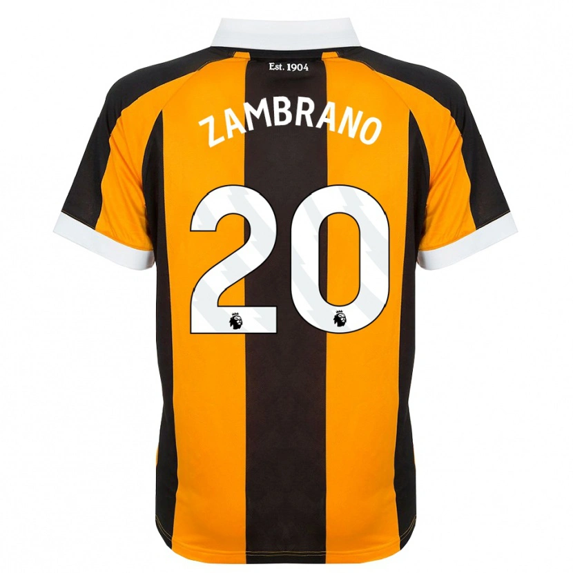 Danxen Homme Maillot Óscar Zambrano #20 Orange Noir Blanc Tenues Domicile 2026/27 T-Shirt