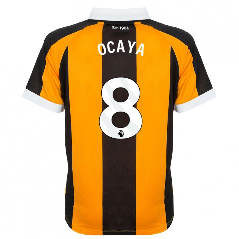 Danxen Homme Maillot Josh Ocaya #8 Orange Noir Blanc Tenues Domicile 2026/27 T-Shirt