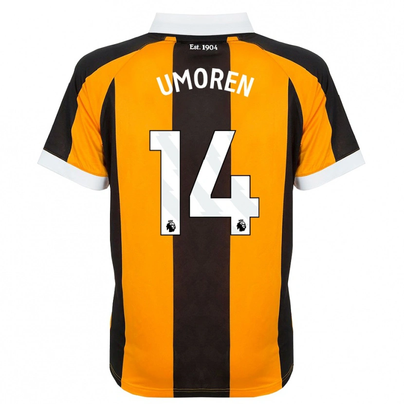 Danxen Homme Maillot Ekemini Umoren #14 Orange Noir Blanc Tenues Domicile 2026/27 T-Shirt