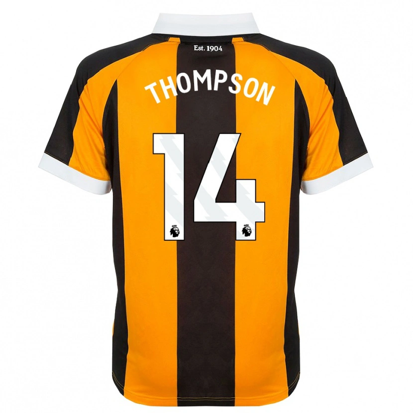 Danxen Homme Maillot Katie Thompson #14 Orange Noir Blanc Tenues Domicile 2026/27 T-Shirt
