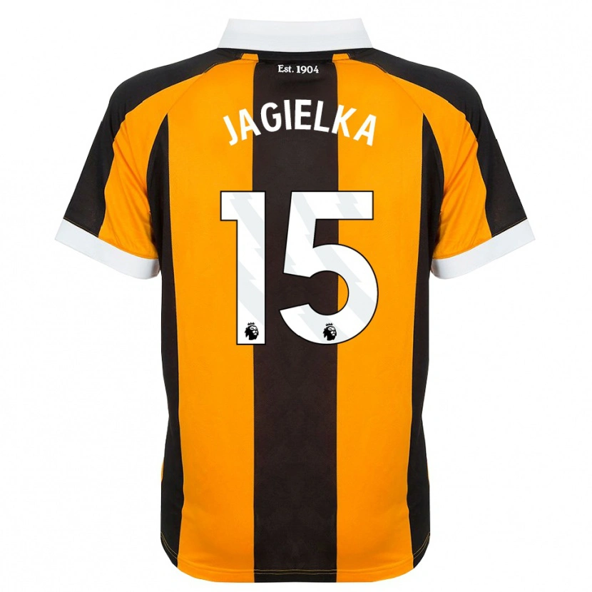 Danxen Homme Maillot Zac Jagielka #15 Orange Noir Blanc Tenues Domicile 2026/27 T-Shirt