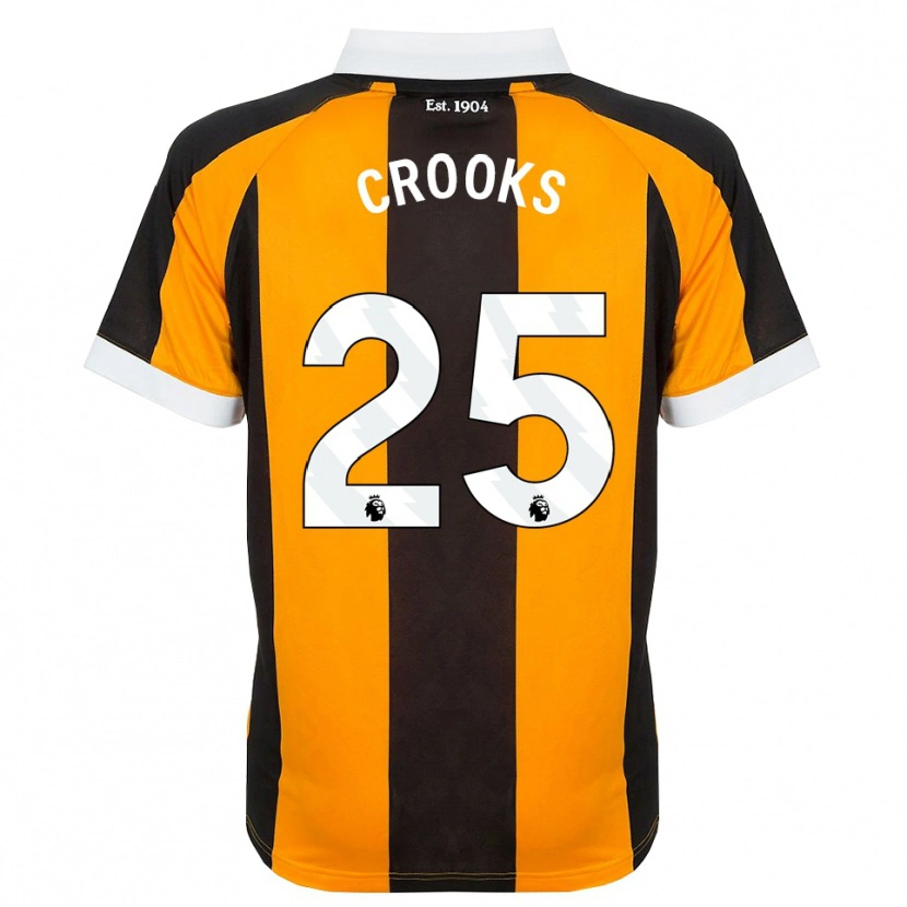 Danxen Homme Maillot Matt Crooks #25 Orange Noir Blanc Tenues Domicile 2026/27 T-Shirt