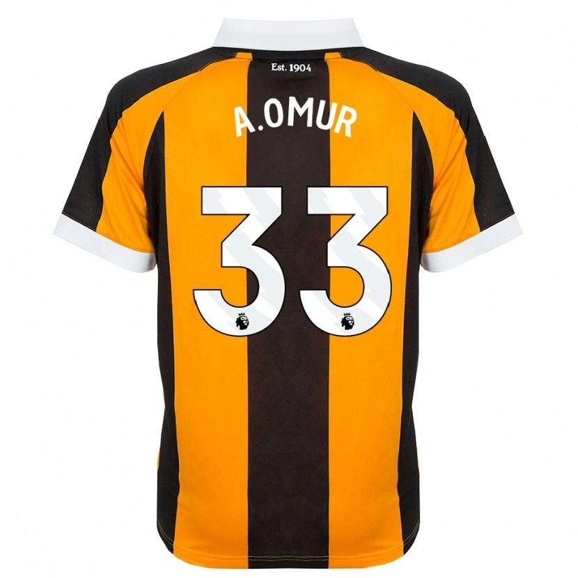 Danxen Homme Maillot Abdülkadir Ömür #33 Orange Noir Blanc Tenues Domicile 2026/27 T-Shirt
